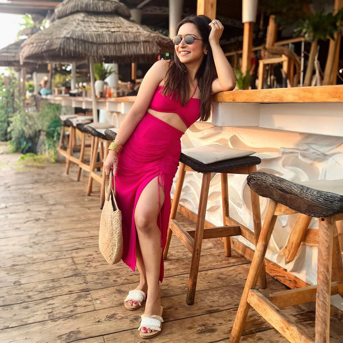 Aakriti Rana in Neon Nectar 3-Piece Set